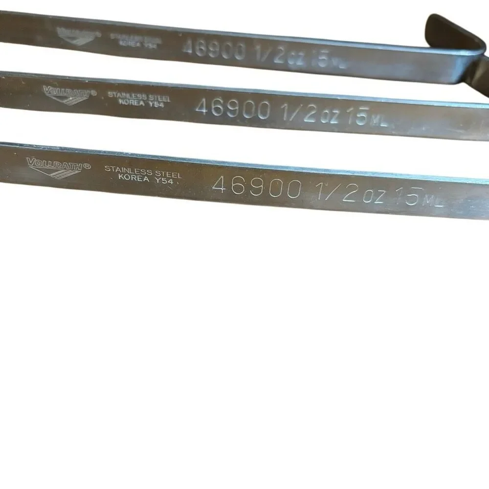 3 Vollrath 46900 1/2oz Long Handled Scoops Korea Y54